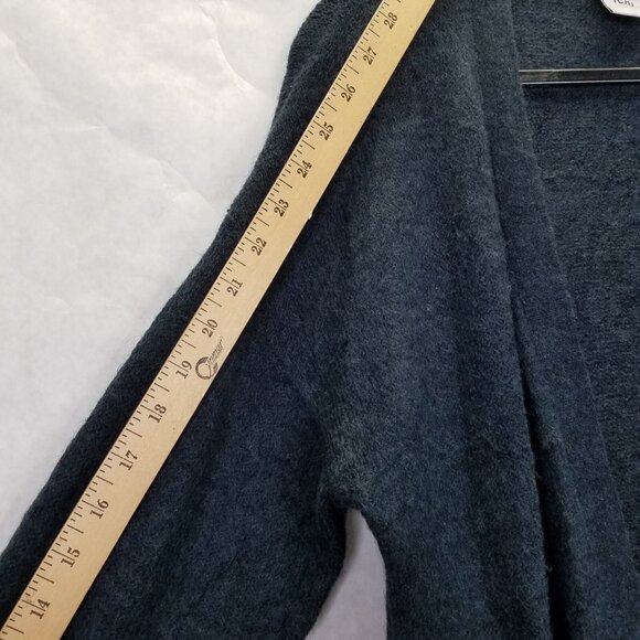 Ichi Ihamara Cardigan Women's Large Navy Blue Long Sleeve Open Sweater Alpaca - Picture 14 of 15